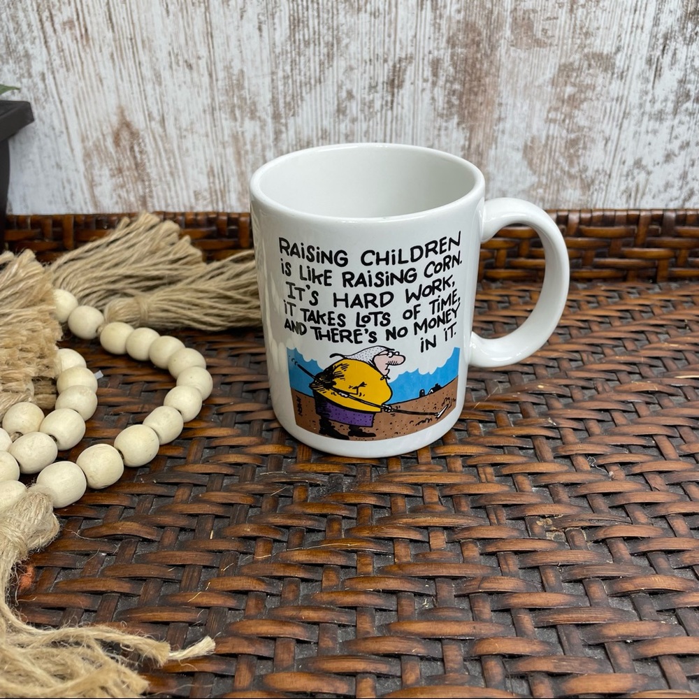 Vintage hallmark mug coffee about children funny hallmark